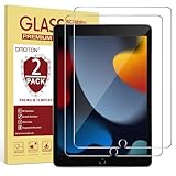 OMOTON 2 Stück Panzer Schutz Glas für das neue iPad 10.2 (9. Generation/8. Generation)/iPad 10.2 (7. Generation)/iPad Air 3,iPad 10.2 Schutzfolie mit Schablone,9H Härte, Kratzfest, blaschenfrei