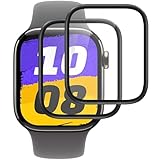 IQShield Panzer Schutz Glas für Apple Watch Series 10 42mm, High Definition Panzer Schutzfolie, Runde Kante Displayschutz, Blasenfest Installation, Touch Sensitive, Anti-Kratzer Panzerfolie, 2 Stück