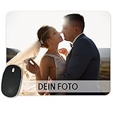 Mauspad selbst gestalten mit eigenem Foto - Mousepad klein, 23x19cm – rutschfeste Gummi Unterseite - Geschenke für Kollegen, Familie, Freund - Zum Geburtstag, Ostern oder Weihnachten