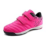 JABASIC Kinder Komfortabel Rasen Fußballschuhe Sportlich Turnschuhe (30EU,Rosa)
