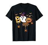 Boo Halloween Bitcoin Geist Hexe Kostüm Kinder Mädchen Junge T-Shirt