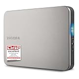 Toshiba Canvio Flex 2TB – Portable 2.5’’ External Hard Drive (HDD) for Mac, Windows PC, Smartphone and Tablet Use, Compatible with Most USB-C and USB-A Devices, Warm Silver (HDTX220ESCAA)