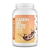 WFN Approved Casein - Casein Proteinpulver - Schokolade - 1 kg - Cremiger Casein Protein Shake - Sehr gut lösliches Kasein Eiweiß Pulver - 33 Portionen - Made in Germany - Extern laborgeprüft