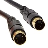kenable SVHS S-Video Stecker Zum Stecker Video Kabel 4 Polig mini DIN Vergoldeten 2 m [2 Meter/2m]