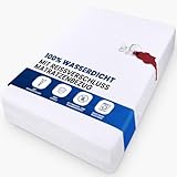Utopia Bedding wasserdichte Matratzenbezug (90 x 200 x 20 cm), Matratzenschoner mit Reißverschluss, gegen Bettwanzen und Hausstaubmilben geschützt, weiß Matratzenhülle