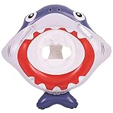 Your's Bath WangPeiSangDian Baby Schwimmring mit Schwimmsitz Kissen Taille Schwimmring für Schwimmtraining Aufblasbare Baby Schwimmer Schwimmer Pool Zubehör für Baby Kleinkind Geschenk(Hai)