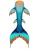 FOLOEO Damen Meerjungfrau Kostüm für Erwachsene – Realistisches Design mit Reißverschluss – YQ & ZQ Serie – Fotografie, Cosplay & Rollenspiel – Ohne Monoflosse