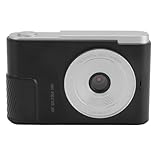 Kompaktkamera, 2,4-Zoll-Bildschirm, Wiederaufladbar, 48 MP, Verwacklungsschutz, Automatischer Weißabgleich, Digitale Videokamera mit 16-fachem Digitalzoom für auf Reisen (Black)
