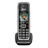 Gigaset C530H - DECT-Mobilteil mit Ladeschale - hochwertiges Schnurloses Telefon für DECT-Basis - kontrastreiches Display, schwarz Ohne Basis