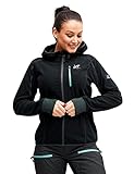 RevolutionRace Trekker Hoodie für Damen, perfekt für Wanderungen und Outdoor-Abenteuer, Black, L