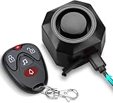 ZEXMTE Fahrradalarm USB Wiederaufladbare Fahrrad Alarmanlage mit Fernbedienung 110 dB Anti-Diebstahl-Motorrad-Alarmanlage für E-Bike, Roller, Fahrrad, Motorrad