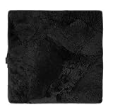 Reissner Lammfelle SIKI-PA Schaffell Sitzkissen Patchwork Qualität (Rollstuhlauflage Katzenbett) PA 40x40cm schwarz