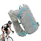 Wasserrucksack – Reflektierender Wanderrucksack | Wanderrucksack Mit Wasserblase, Atmungsaktiven Polstern, Verstellbarem Schultergurt, Leichter Wasserrucksack Zum Radfahren, Klettern