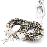 ZNCJY SM Bondage Metall Handschellen mit Plüsch SM Handcuffs Handfesseln Sex Bett Fessel Abschließbare Sklaven Erotik Fetisch Sexspielzeug für Paare Anfänger