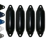 12skipper Bootsfender 4er-Set Majoni Fender Star 15 Langfender - schwarz