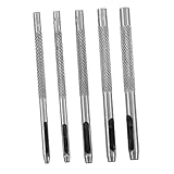 Uonlytech 5 Teiliges Lochstanzer Set Hochwertige Lederlochzange Für Gürtel Augenloch Equipment Stanzer Für DIY Lederarbeiten