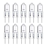 ShuoHui 10x G6.35 Lampe 35W Halogenbirne Dimmbar Niedervoltlampe 12V GY6.35 Glühbirne Warmweiß 2700K Halostar Beleuchtung 360° Abstrahlwinkel Halo Stiftsockel Klar Kapsel (watts, 35)