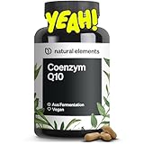 natural elements Coenzym Q10 – 200mg pro Kapsel – 120 vegane Kapseln – 4 Monate Reichweite – hochwertiges Q10 – hochdosiert, in Deutschland produziert & laborgeprüft