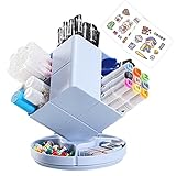 Umifica Drehbarer Tisch-Organizer | 360 Grad drehbarer Make-up-Pinselhalter - Schreibtischbehälter für Buntstifte, Kunstpinsel, Lehrer