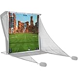 SimSpace Unisex-Adult Impact-Bildschirm Driving Net Luxuriöser Netzaufprallschutz für Heimfahrer, Weiß, 2,4 x 2,5 Meter