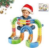 Magic Rail Block Cube Track: 83Stk Track Fusion Train Set, Flexibles Magnetische Eisenbahn, Antigravitations Eisenbahnset Fusion Spielzeug Für Kinder