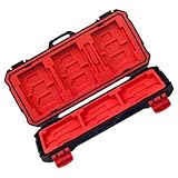 PAMINGONO Schlichte Memory Storage Box mit Fächern Stoßfeste Aufbewahrung für CF MicroSD und Speicherkarten Langlebige Kunststoffhülle Kompakt und Leicht für Unterwegs und Professionellen