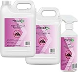 INSIGO 2x2L + 500ml Anti-Motten-Spray, hochwirksames Motten-Mittel auf Wasserbasis, hinterlässt Keine Flecken, geruchlos, brennt Nicht, ätzt Nicht und ohne Treibgase, mit Schnell- und Langzeitwirkung