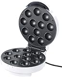 Rosenstein & Söhne Cakepopmaker: Cakepop-Maker für 12 leckere Miniküchlein pro Durchgang, 750 Watt (Cake-Pop Waffeleisen, Elektrischer Cakepop-Maker, Geburtstag)