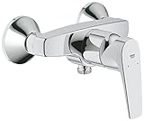 GROHE Bauflow - Einhand- Brausebatterie (Wandmontage, 1/2', S- Anschlüsse), chrom, 23755000
