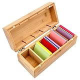 Dadabig A8 Karten Aufbewahrungsbox, 22.5 * 9.5 * 8cm Karteibox mit 5 Fächer Lernkarteibox Karten Organizer mit Deckel Karteikasten für 800 Karten für Lernen Notizen Schul