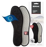 BERGAL THERMO SOFT mit PrimaLoft®-Isolation, Wintersohlen, wärmende Winter-Einlagen mit Daunen-ähnlicher Funktionsfaser, warme Schuheinlagen, Thermosohle für langanhaltend warme Füße, Gr. 38