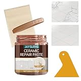 Reparaturpaste für Emaille,Keramikfliesen-Reparatur,Fliesenkleber,Porzellan Reparaturpaste,Bodenfliesen Kratzer Reparaturpaste,Porzellan Risse Reparaturpaste,Reparaturpaste Für Porzellanspülen,100 ml