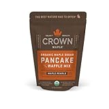 Organic Maple Sugar Pancake Mix von Crown Maple (454 g) - Pancake Backmischung mit handgefertigtem Ahornzucker - aus 100 % reinem, biozertifiziertem Ahornsirup