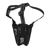 WEKAMOS Atmungsaktiver Maulkorb für Große Hunde mit Verstellbarem Netzdesign Komfortabel und Sicher Verhindert Beißen und Kauen Geeignet für Große Mittlere und Kleine Hunde Einfach