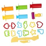 Generisch 20 Teiliges Set DIY Knetwerkzeuge Bunte Knetformen Und Für Kreative Tolle Modellierwerkzeuge Für Lern Und Bastelspaß Mit Knete Und Ton