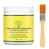 Rakiuty Wundverschluss Für Bäume,Baumwachs Wundverschluss,Wundverschlussmittel Für Bonsai-Bäume,Baumwunden Versiegeln,Baumharz Wundverschlussmittel Für Gartenpfropfen,Heilende Paste Für Pflanzen,100g