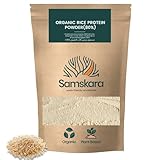 Reisproteinpulver Isolat 80% Protein | SAMSKARA | 500 g – 100% Frisch, Charge 2024 – Für Shakes, Smoothies, Backen, Joghurt, Suppen und Curry | Bio, Vegan, Brown Rice Protein, Reisprotein, Reispulver