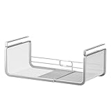 Erweiterbarer Aufbewahrungskorb unter dem Regal – Tragbare Schrankregale zum Organisieren von Gewürzen, Geschirr, Kochutensilien – Küchenbehälter 40 x 24 x 18 cm