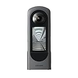 Ricoh 360-Grad-Kamera Theta X, für hochauflösende Bilder bis ca. 60MP, 360Degree Videos bis 5.7K, mit Touchscreen, wechselbarem Akku und externer Speicherkarte
