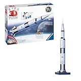 Ravensburger 3D Puzzle 11545 - Apollo Saturn V Rakete - 440 Puzzleteile - Für alle Weltraum Fans ab 8 Jahren
