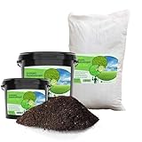 100% Pflanzlicher Bio Rasendünger Frühjahr 3kg - Kaliumreich, Staubarmes Granulat - gesunder Rasen verdrängt Moos, Ideal für Frühjahr und Sommer - Ideal für Streuwagen