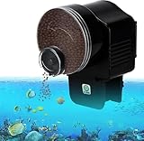 Podazz Futterautomat Aquarium Automat Fische Futterspender mit Timer Futterspender, EIN-klick-Einrichtung 12/24H Futtermittel für Schildkröten-Goldfische, Batteriebetrieben(AF-2003D)