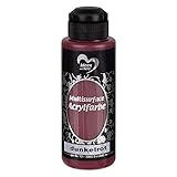 Ideen mit Herz Acrylfarbe Multisurface | Universalfarbe auf Wasserbasis | 120ml (dunkelrot)