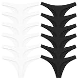 Toocool - Damen-String 12er-Pack, Baumwolle, Elastisch, S-M, Fantasie 1