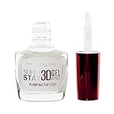 Maybelline New York Nagellack, Transparenter Überlack, Super Stay 3D Gel Effect Plumping Top Coat, 10 ml