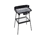 Posten Anker Standgrill elektrisch, Grillfläche 38 cm x 22 cm, 2000 Watt, Elektrogrill Tischgrill mit Thermostat für drinnen und draußen