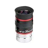 Svbony Teleskop Okular 1,25”, 20mm Weitwinkel Planetenokular 68° FMC Beschichtung Astronomie Zubehör, Kontrastreichere Bilder, für Mondoberflächenplaneten Hellen Nebel