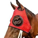 Pferdescheuklappen – Atmungsaktives, sanddichtes Netzschild | Pferdeaugenblinker | Reitsport-Trainingsausrüstung für das Reiten im Freien | Wettkampf-Geschwindigkeits-Event-Schutz, leichte Netz-Augena