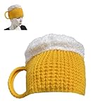 T TAKONE Après Ski Mütze – Einheitsgröße Kostüm für Herren & Damen, Perfektes Party-Outfit & Accessoire für Après-Ski Feiern,Gelb