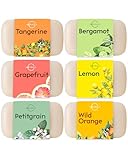 O Naturals 100% Natürliche und Biologische Barseife - Festes Duschgel Naturkosmetic Dusch Seife Vegan Zitrus Seife Hände Gesicht Körper mit Vitamin C & E Hydratiert die Haut